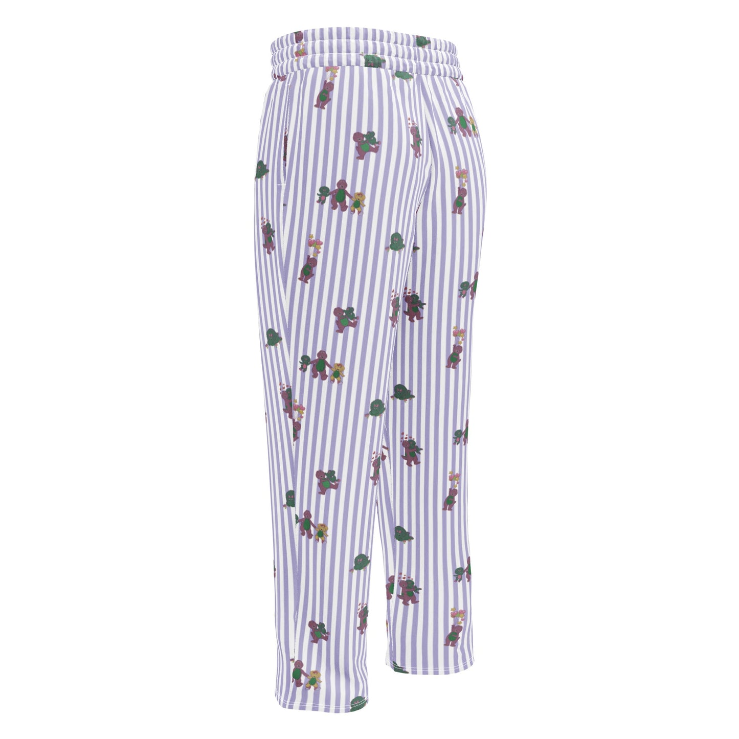 Barney Dinosaurs Wide Leg Striped Pants