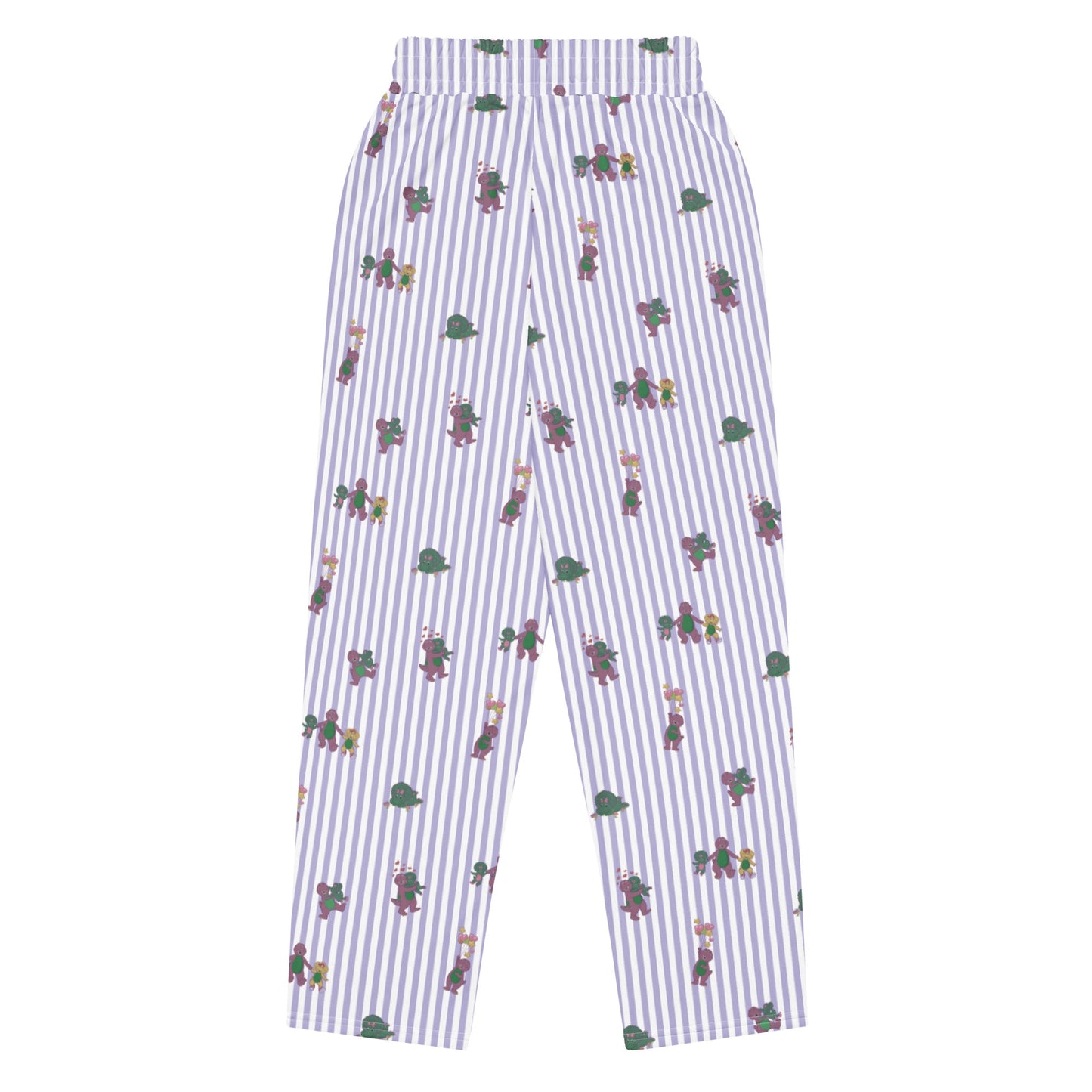 Barney Dinosaurs Wide Leg Striped Pants