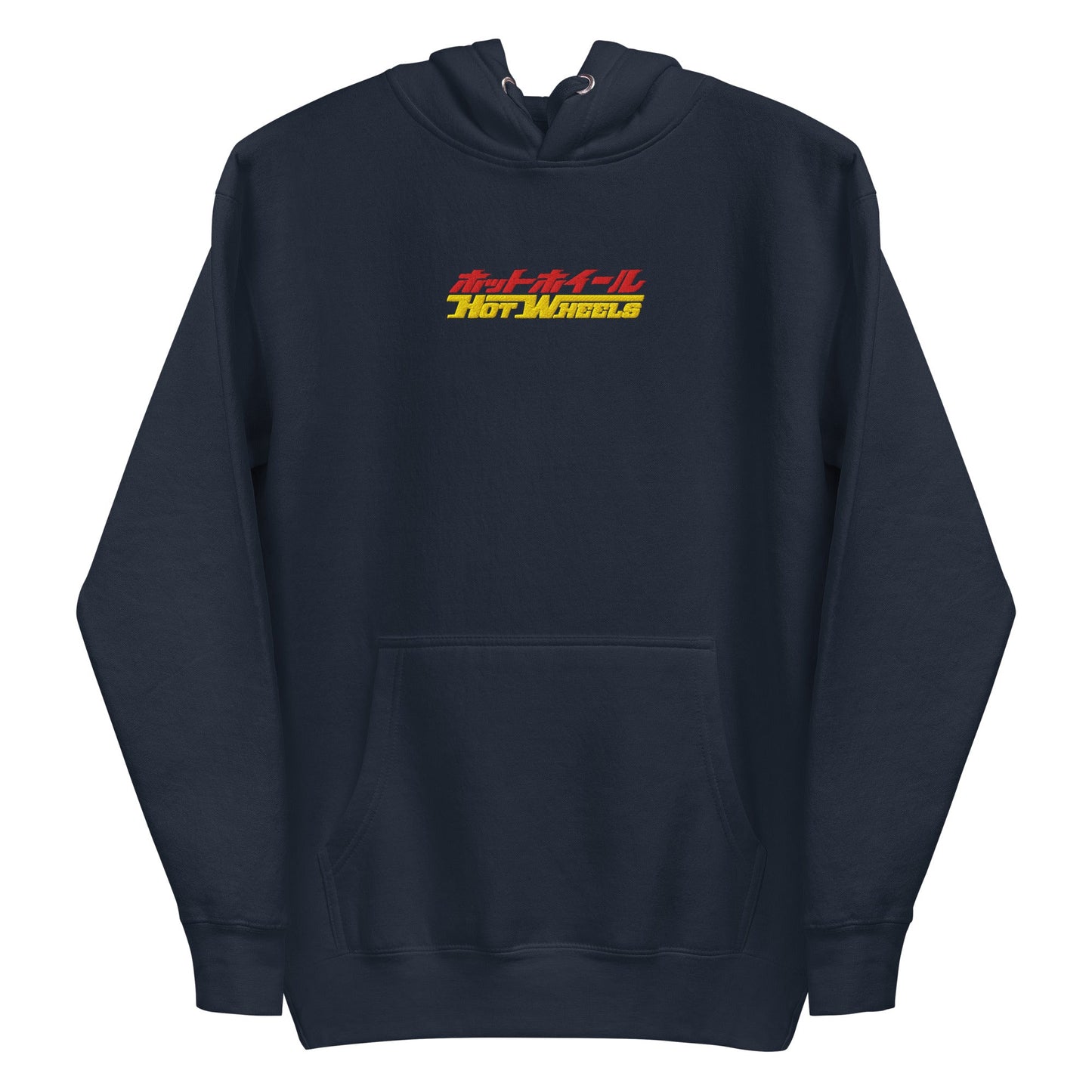 Hot Wheels in Katakana Navy Embroidered Hoodie