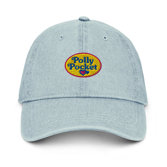 Polly Pocket Logo Light Blue Denim Hat