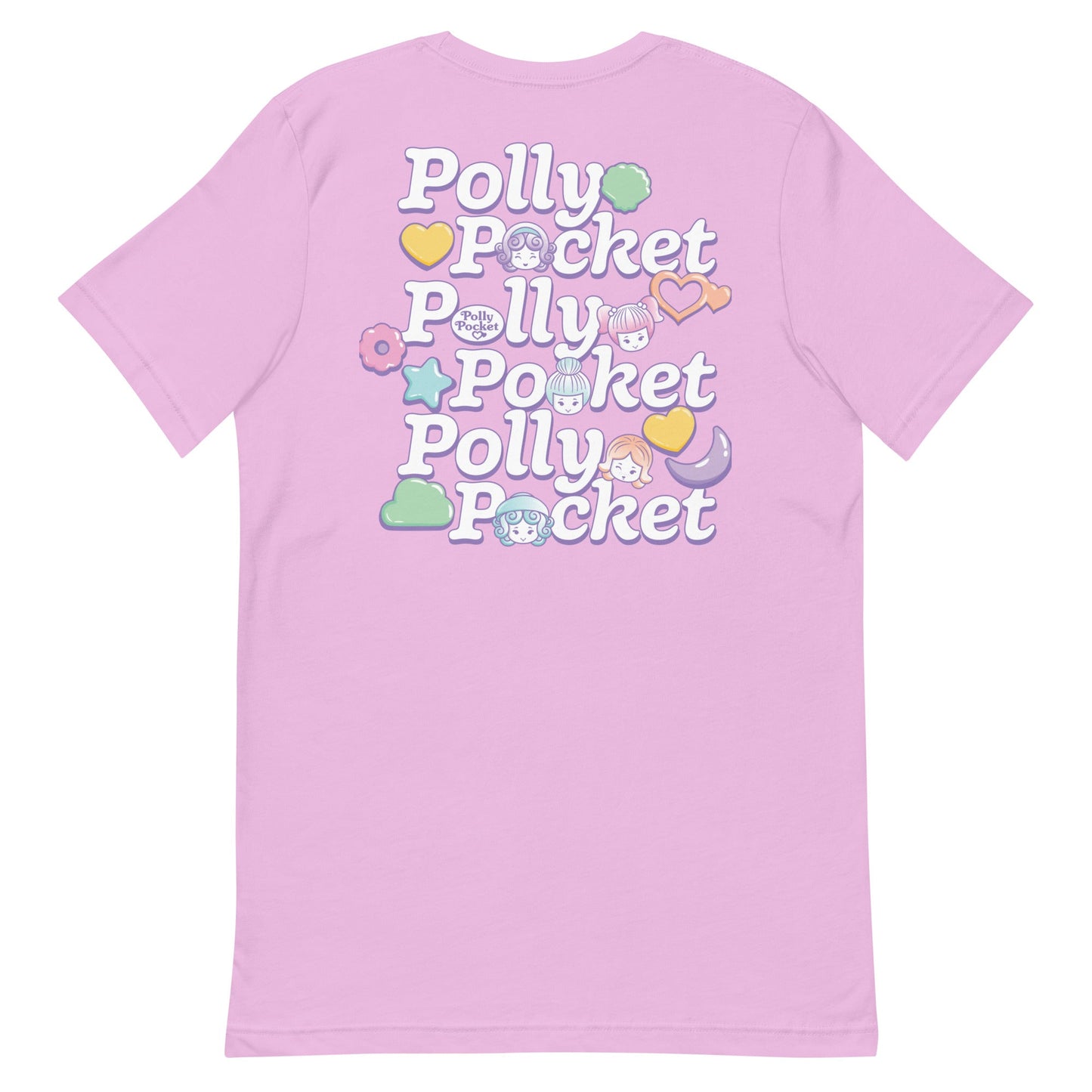 Polly Pocket Icons Embroidered Pink T-Shirt